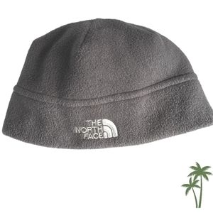 North Face Fleece Beanie Grey Size M